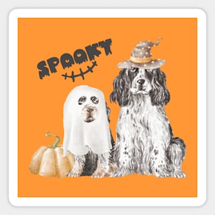 Spooky Halloween Dog Magnet